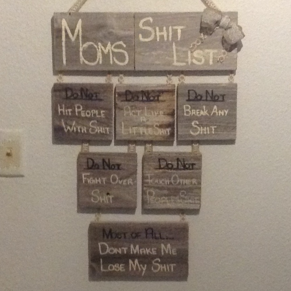 Wood sign